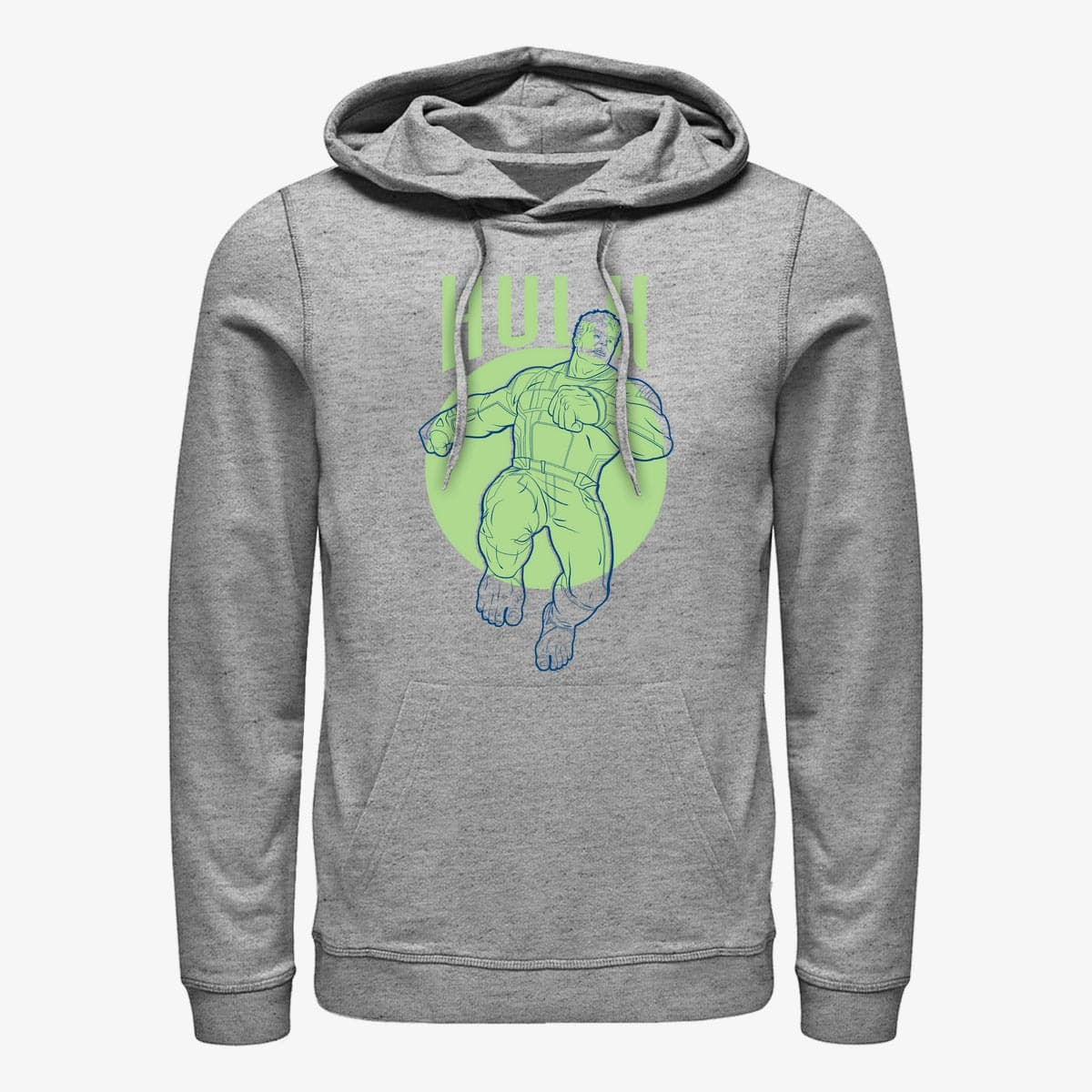 Dukserice Merch Marvel Avengers: Endgame - Hulk Simplicity Unisex Hoodie Heather Grey