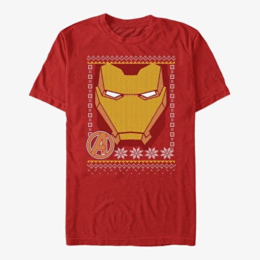 T-shirt Merch Marvel Avengers Classic - Iron Sweater face Unisex T-Shirt Red