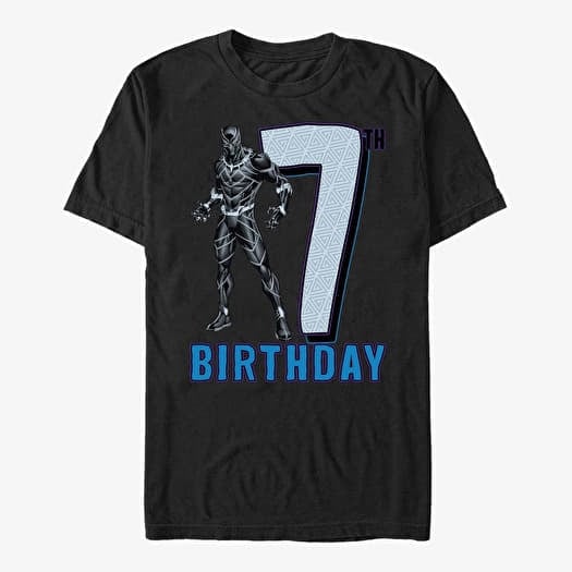 Póló Merch Marvel Avengers Classic - Panther Birthday Unisex T-Shirt Black