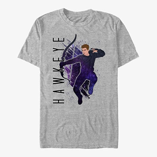 T-shirt Merch Marvel Avengers: Endgame - Hawkeye Painted Unisex T-Shirt Heather Grey