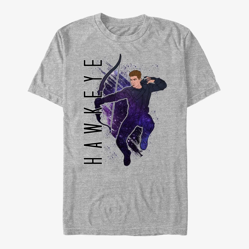 T-shirts Merch Marvel Avengers: Endgame - Hawkeye Painted Unisex T-Shirt Heather Grey