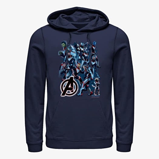 Hoodies and sweatshirts Merch Marvel Avengers Endgame Suit Group Unisex Hoodie Navy Blue Queens