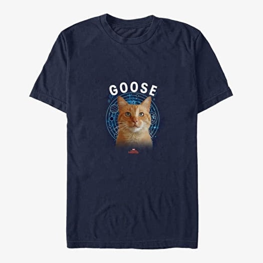 T-shirt Merch Captain Marvel: Movie - Goose Cat Unisex T-Shirt Navy Blue