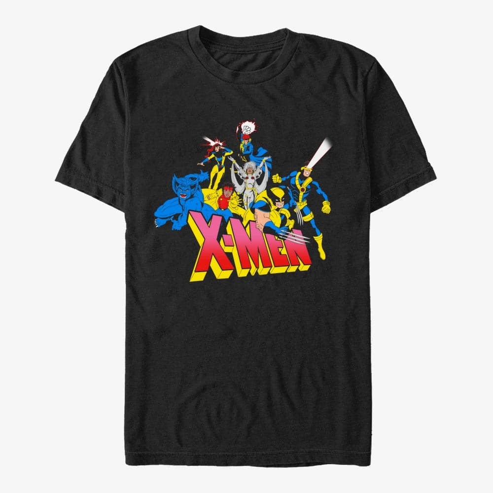 T-krekli Merch Marvel X-Men - X Men Group Unisex T-Shirt Black