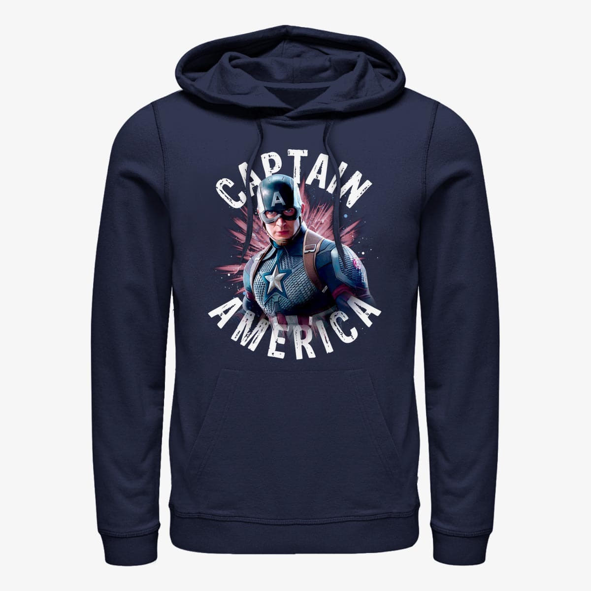 Kapuutsikud ja kampsunid Merch Marvel Avengers: Endgame - Cap Burst Unisex Hoodie Navy Blue