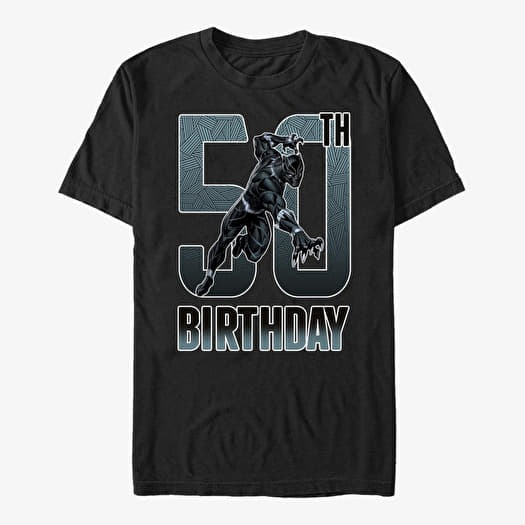 T-särk Merch Marvel Avengers Classic - Black Panther 50th Bday Unisex T-Shirt Black