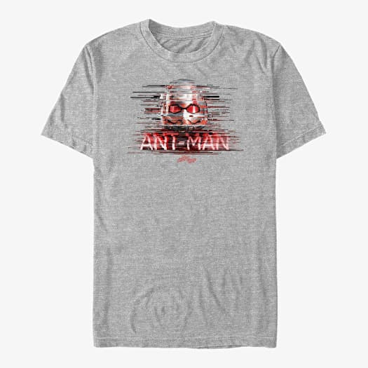 Tricou Merch Marvel Ant-Man & The Wasp: Movie - Antman Distorted Unisex T-Shirt Heather Grey