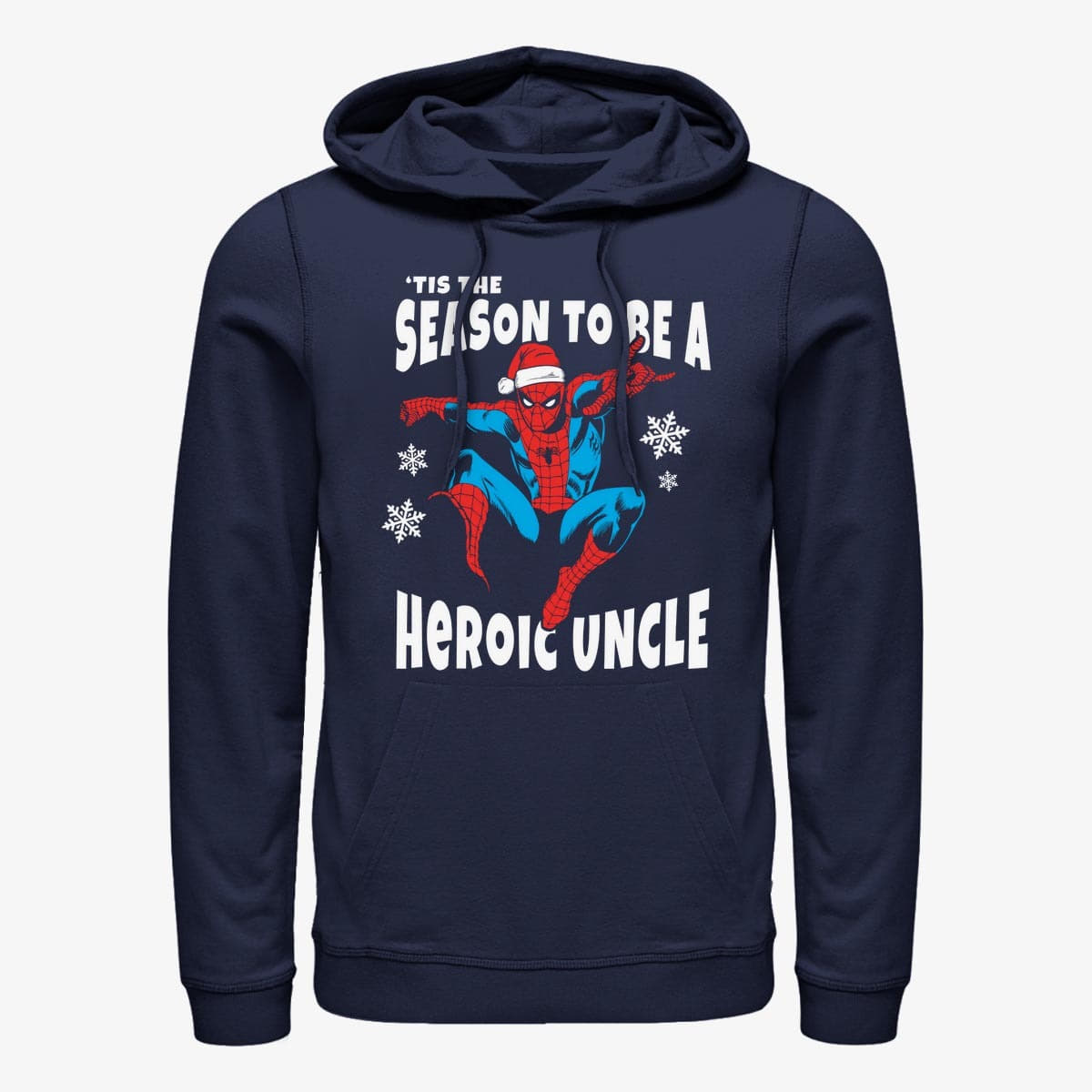 Sweatshirts Merch Marvel Spider-Man Classic - Heroic Uncle Unisex Hoodie Navy Blue