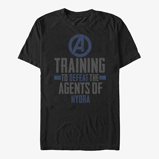 Tričko Merch Marvel Avengers Classic - Defeat Hydra Unisex T-Shirt Black