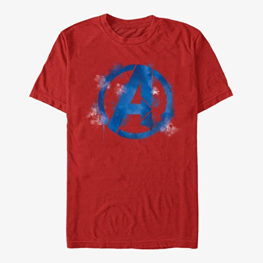 T-shirt Merch Marvel Avengers: Endgame - Avengers Spray Logo Unisex T-Shirt Red