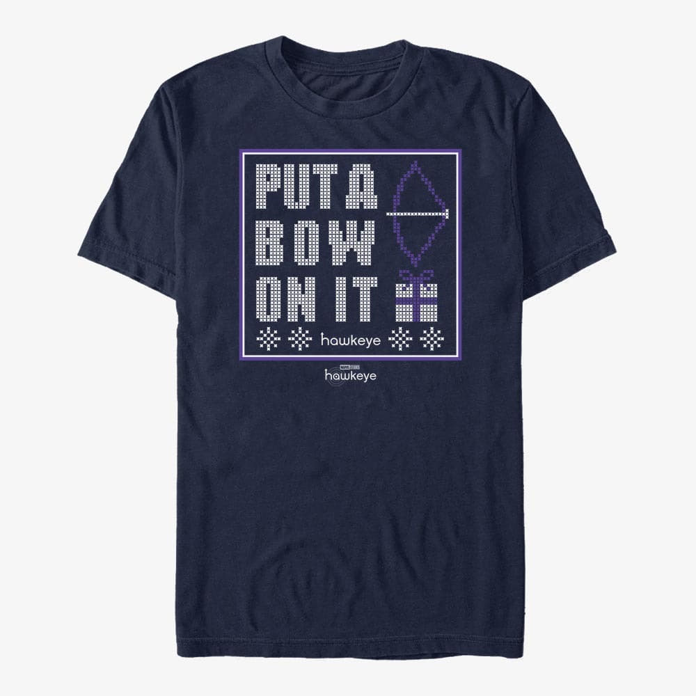 T-shirts Merch Marvel Hawkeye - Put On A Bow Unisex T-Shirt Navy Blue
