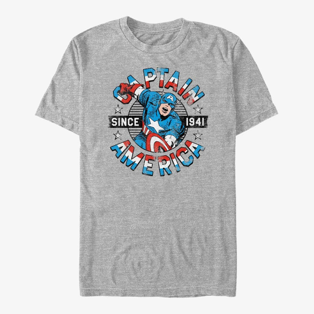 Trička Merch Marvel Avengers Classic - Since Forty One Unisex T-Shirt Heather Grey