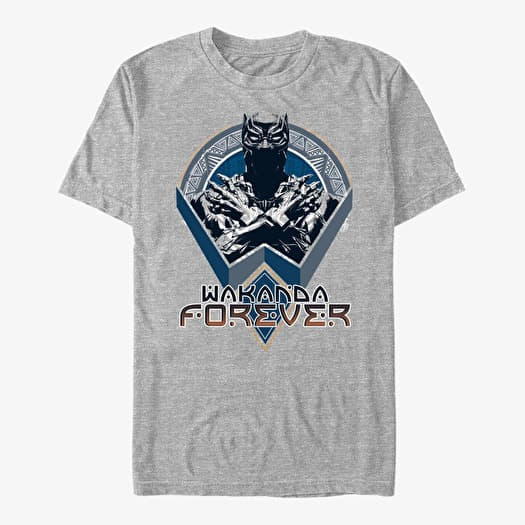 T-särk Merch Marvel Avengers Classic - Wakanda Shield Unisex T-Shirt Heather Grey