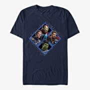 Merch Marvel Avengers: Endgame - Square Box Unisex T-Shirt Navy Blue