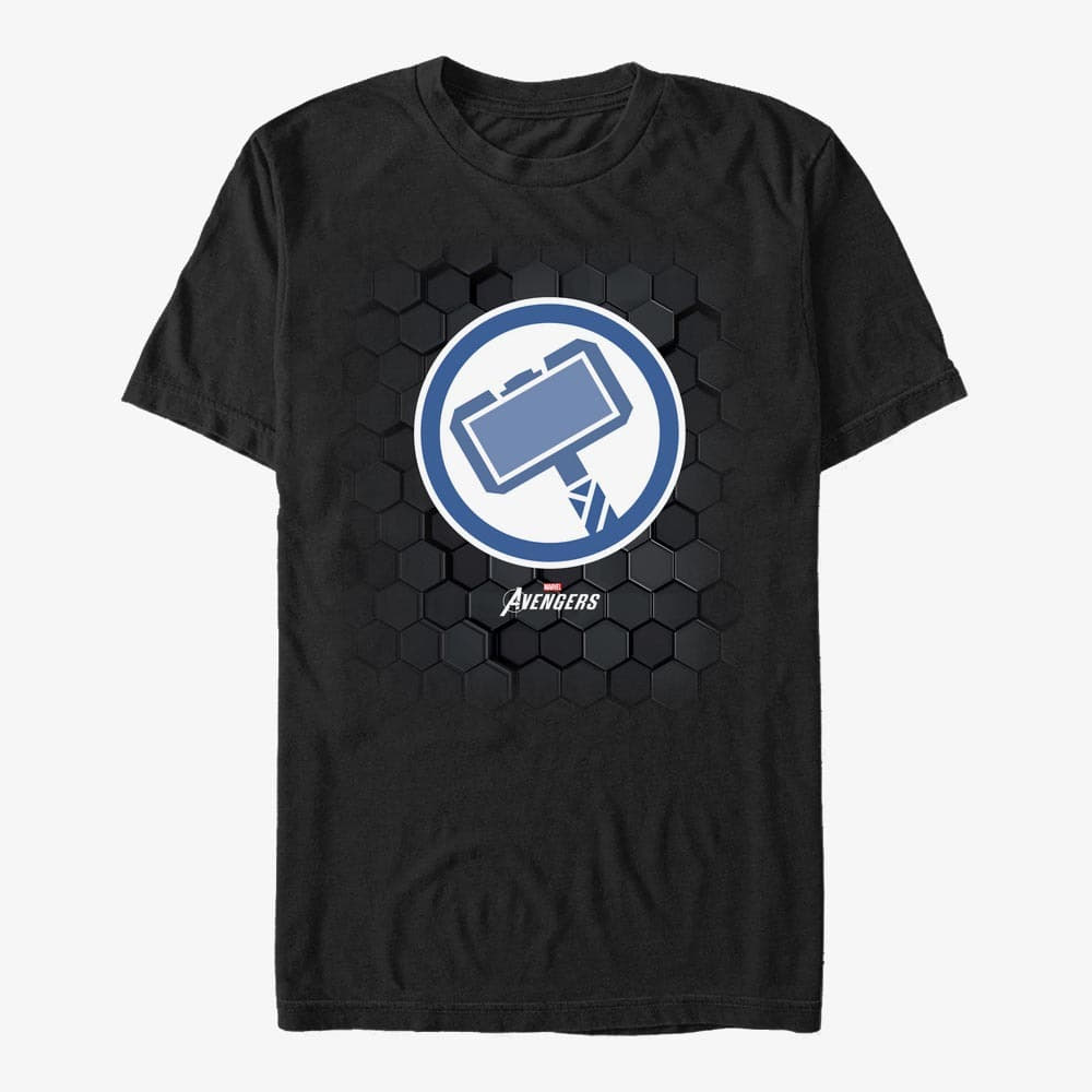 T-Shirts Merch Marvel - Thor Hex Unisex T-Shirt Black