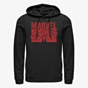 Merch Marvel - LOGO DISTRESSED Unisex Hoodie Black