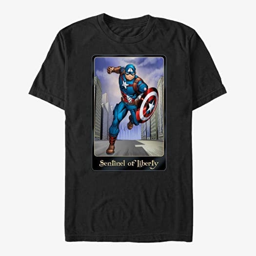 Marškinėliai Merch Marvel Avengers Classic - Freedom Fighter Unisex T-Shirt Black