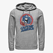Merch Marvel Avengers Classic - CAPTAIN AMERICA THRIFTED Unisex Hoodie Heather Grey