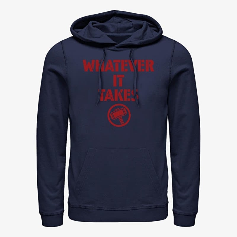 Sweatshirt Merch Marvel Avengers: Endgame - Thor Spirit Unisex Hoodie Navy Blue