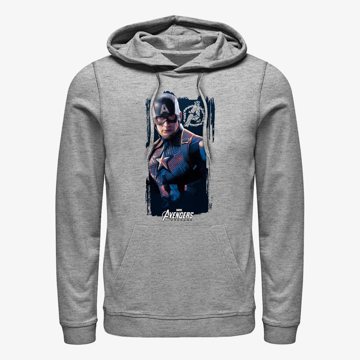Толстовки та реглани Merch Marvel Avengers: Endgame - Cap Banner Unisex Hoodie Heather Grey