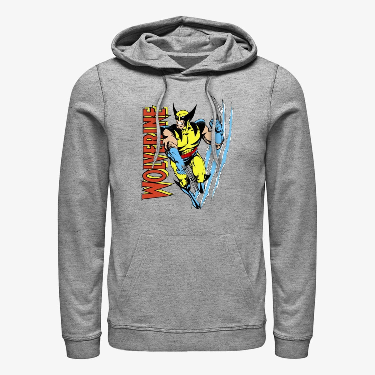 Hoodies and sweatshirts  Merch Marvel X-Men - Wolvie Claw Flip Unisex Hoodie Heather Grey