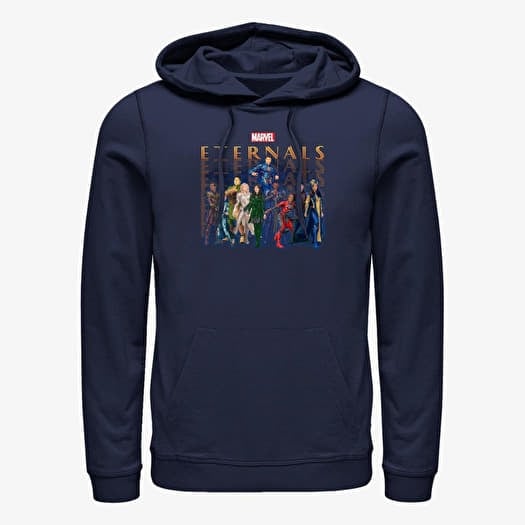 Mikina Merch Marvel The Eternals - ETERNALS GROUP REPEATING Unisex Hoodie Navy Blue