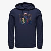 Merch Marvel The Eternals - ETERNALS GROUP REPEATING Unisex Hoodie Navy Blue