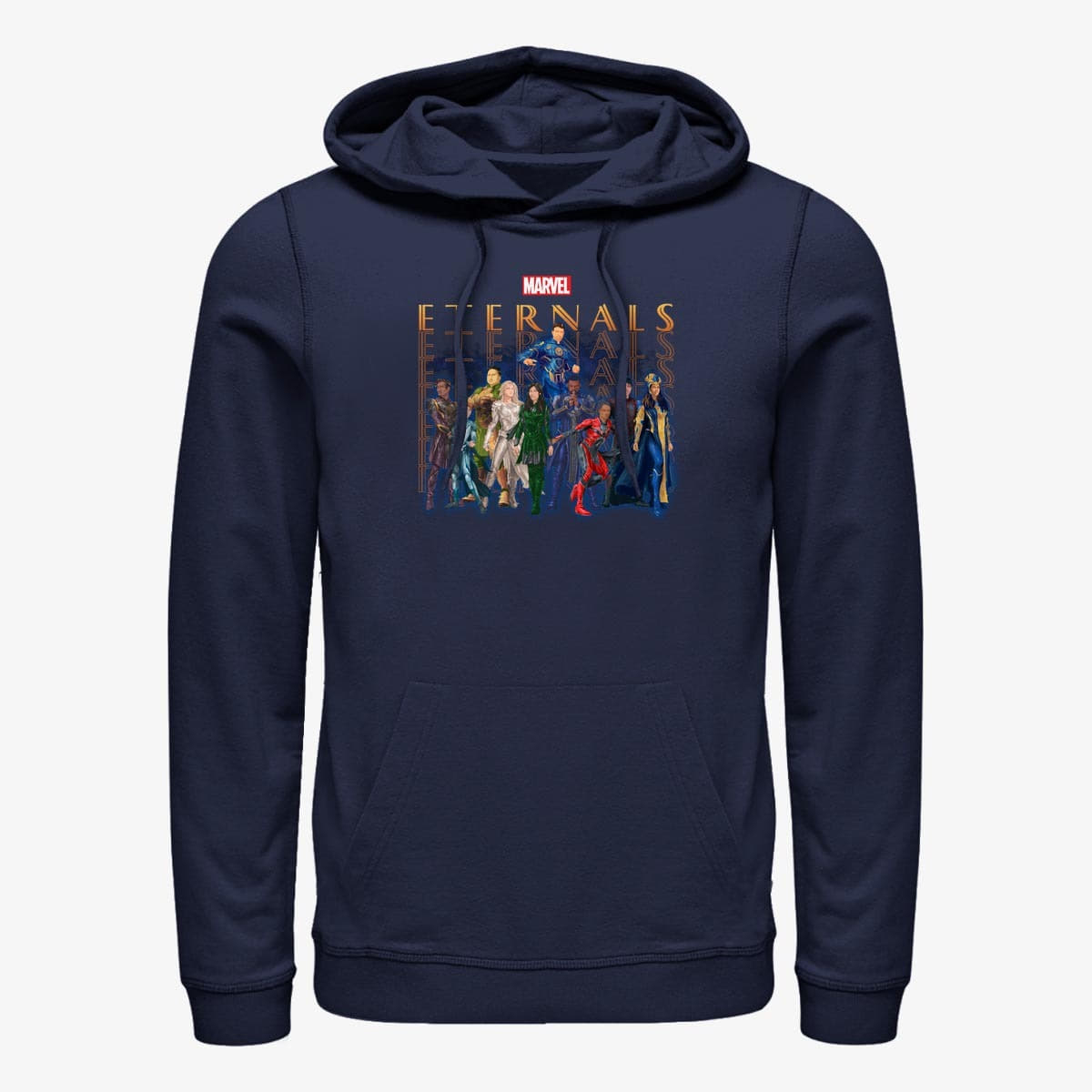 Felpe Merch Marvel The Eternals - ETERNALS GROUP REPEATING Unisex Hoodie Navy Blue
