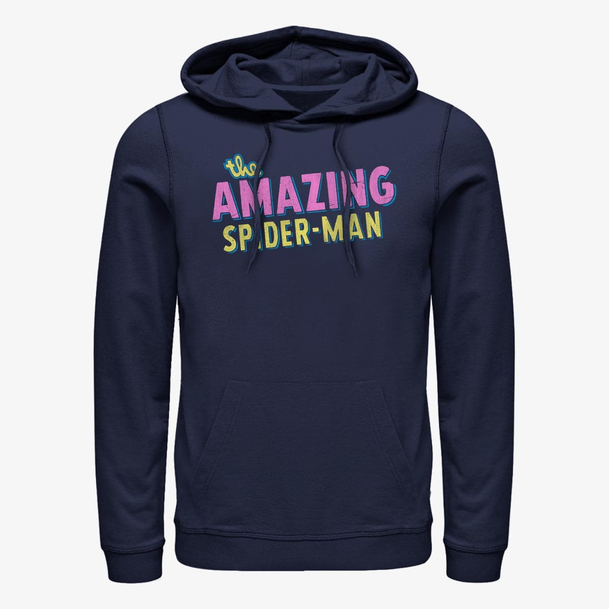 Felpe Merch Marvel Spider-Man Classic - Retro Logo Unisex Hoodie Navy Blue