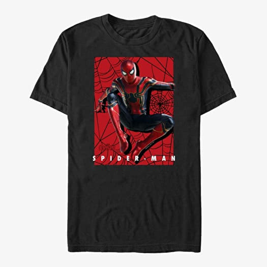 Marškinėliai Merch Marvel Avengers: Infinity War - Web Slinger Unisex T-Shirt Black