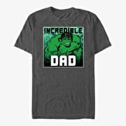Merch Marvel Avengers Classic - Incredible Dad Unisex T-Shirt Dark Heather Grey