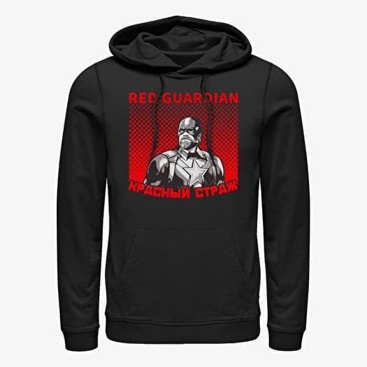Sweat-shirt Merch Marvel Black Widow: Movie - Halftone Red Guardian Unisex Hoodie Black