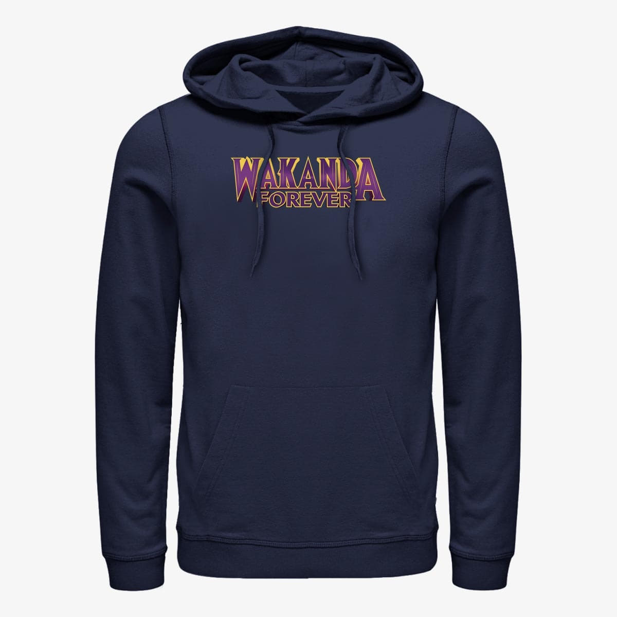 Sweatshirts Merch Marvel Avengers Classic - Purple Wakanda Unisex Hoodie Navy Blue