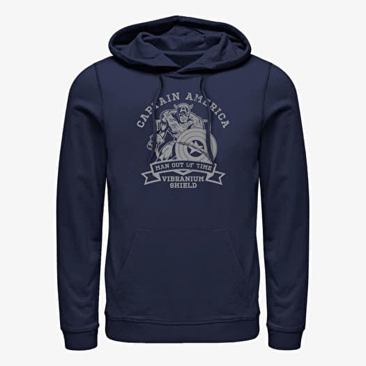 Kampsun Merch Marvel Avengers Classic - Vibranium Shield Unisex Hoodie Navy Blue