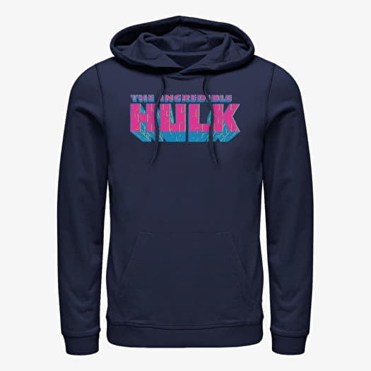 Mikina Merch Marvel - Neon Hulk Unisex Hoodie Navy Blue