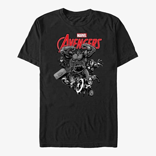 T-shirt Merch Marvel Avengers Classic - Avengers Unisex T-Shirt Black