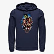 Merch Marvel Avengers: Endgame - Hexagon Avenged Unisex Hoodie Navy Blue
