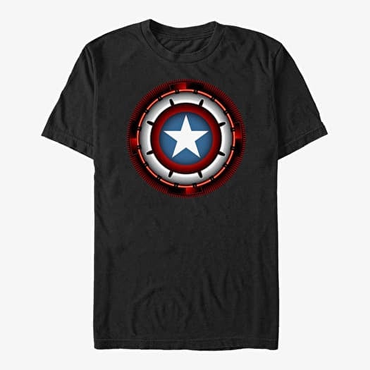 T-shirt Merch Marvel Avengers Classic - Futuristic Shield Unisex T-Shirt Black