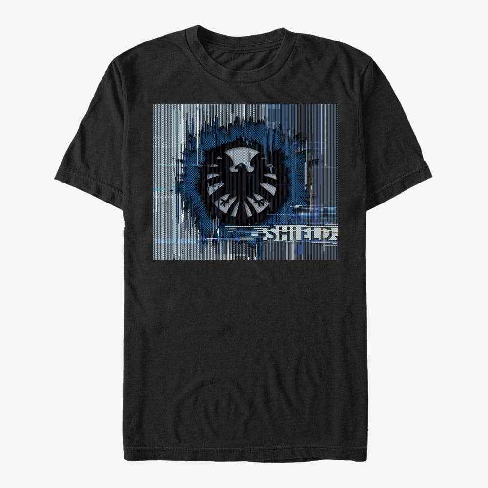 majice kratkih rukava Merch Marvel - Vibrant Shield Unisex T-Shirt Black