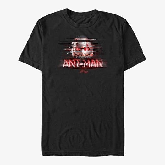 T-shirt Merch Marvel Ant-Man & The Wasp: Movie - Antman Distorted Unisex T-Shirt Black