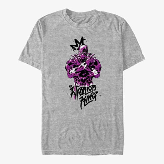 T-paita Merch Marvel Avengers Classic - Purple King Unisex T-Shirt Heather Grey