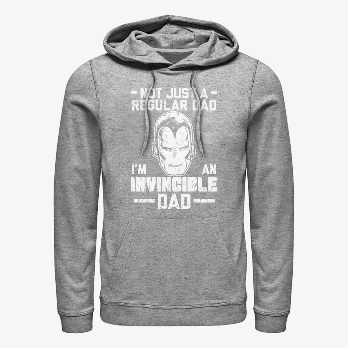 Sweatshirts Merch Marvel Avengers Classic - Invincible Dad Man Unisex Hoodie Heather Grey
