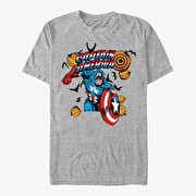Merch Marvel Avengers Classic - Captain Pumpkins Unisex T-Shirt Heather Grey