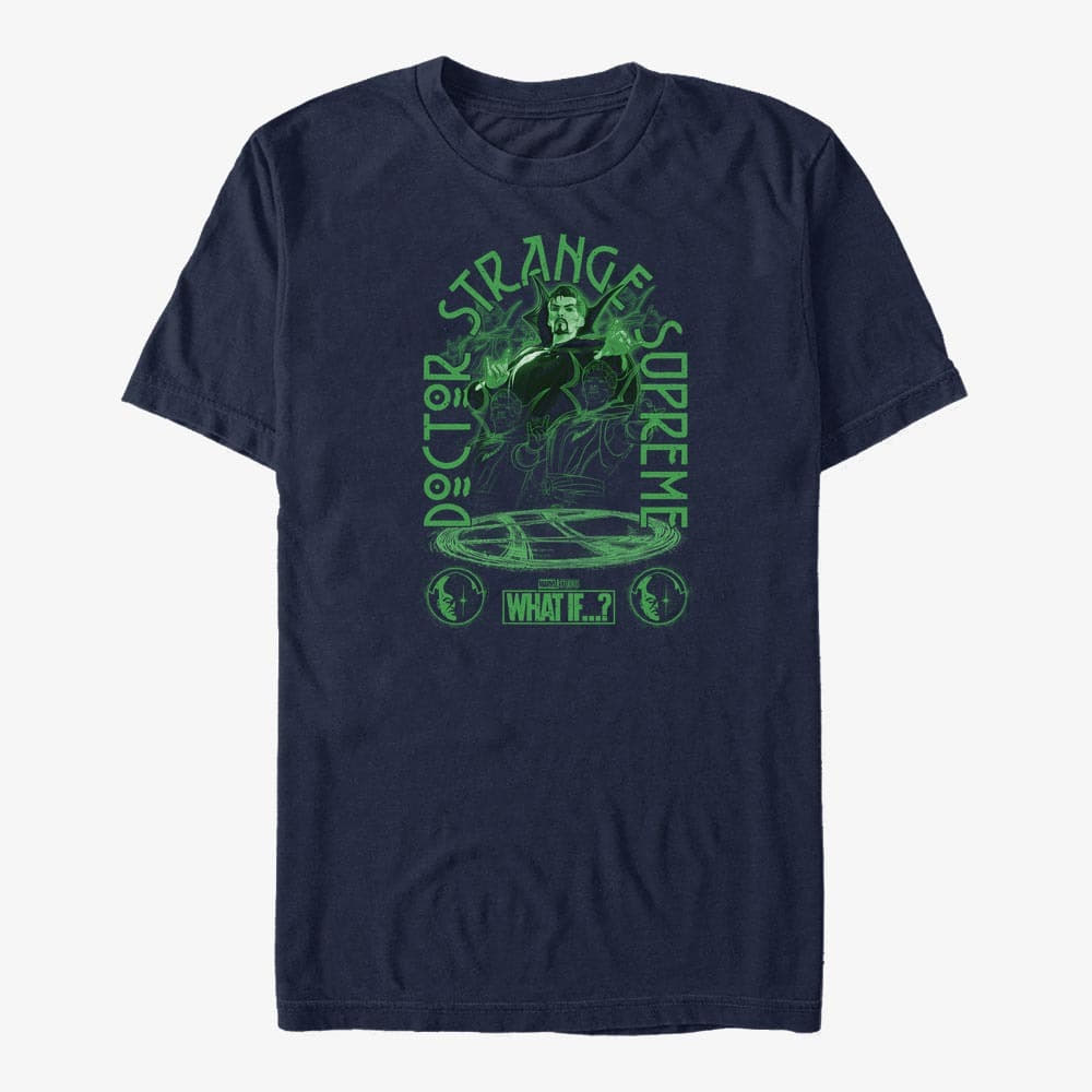 majice kratkih rukava Merch Marvel What If...? - Doctor Strange Multi Unisex T-Shirt Navy Blue