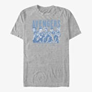 Merch Marvel Avengers: Endgame - Avenger Endgame Group Unisex T-Shirt Heather Grey