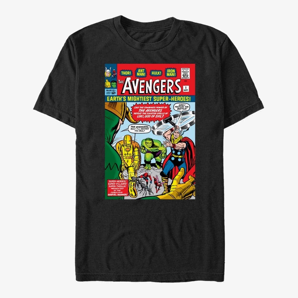 T-shirts Merch Marvel Avengers Classic - Avengers 1 Unisex T-Shirt Black