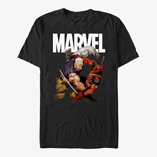 Póló Merch Marvel Deadpool - Deadpool Fight Unisex T-Shirt Black