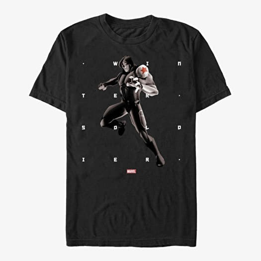 Tricou Merch Marvel - Winter Soldier Shapes Unisex T-Shirt Black