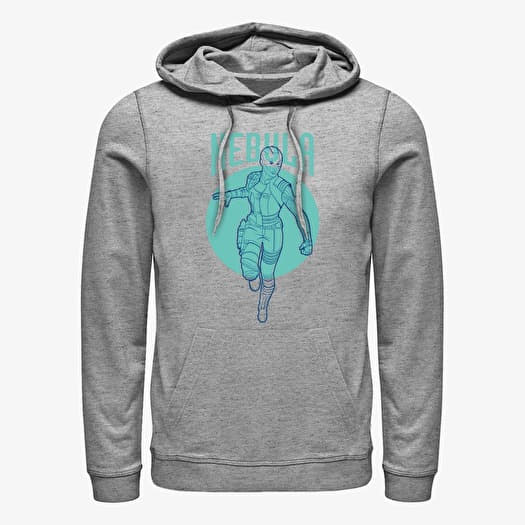Sweat-shirt Merch Marvel Avengers: Endgame - Nebula Simplicity Unisex Hoodie Heather Grey