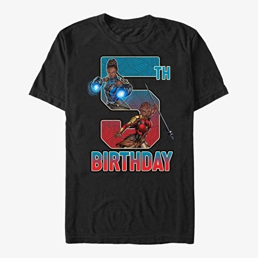 Merch Marvel Avengers Classic - Shuri Okoye 5th Bday Unisex T-Shirt Black